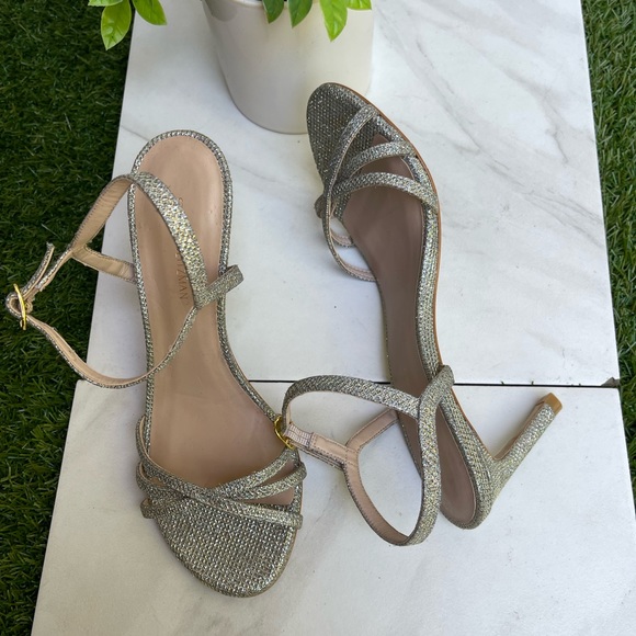 Stuart Weitzman Starla Metallic sandals size 5.5 - Picture 5 of 13